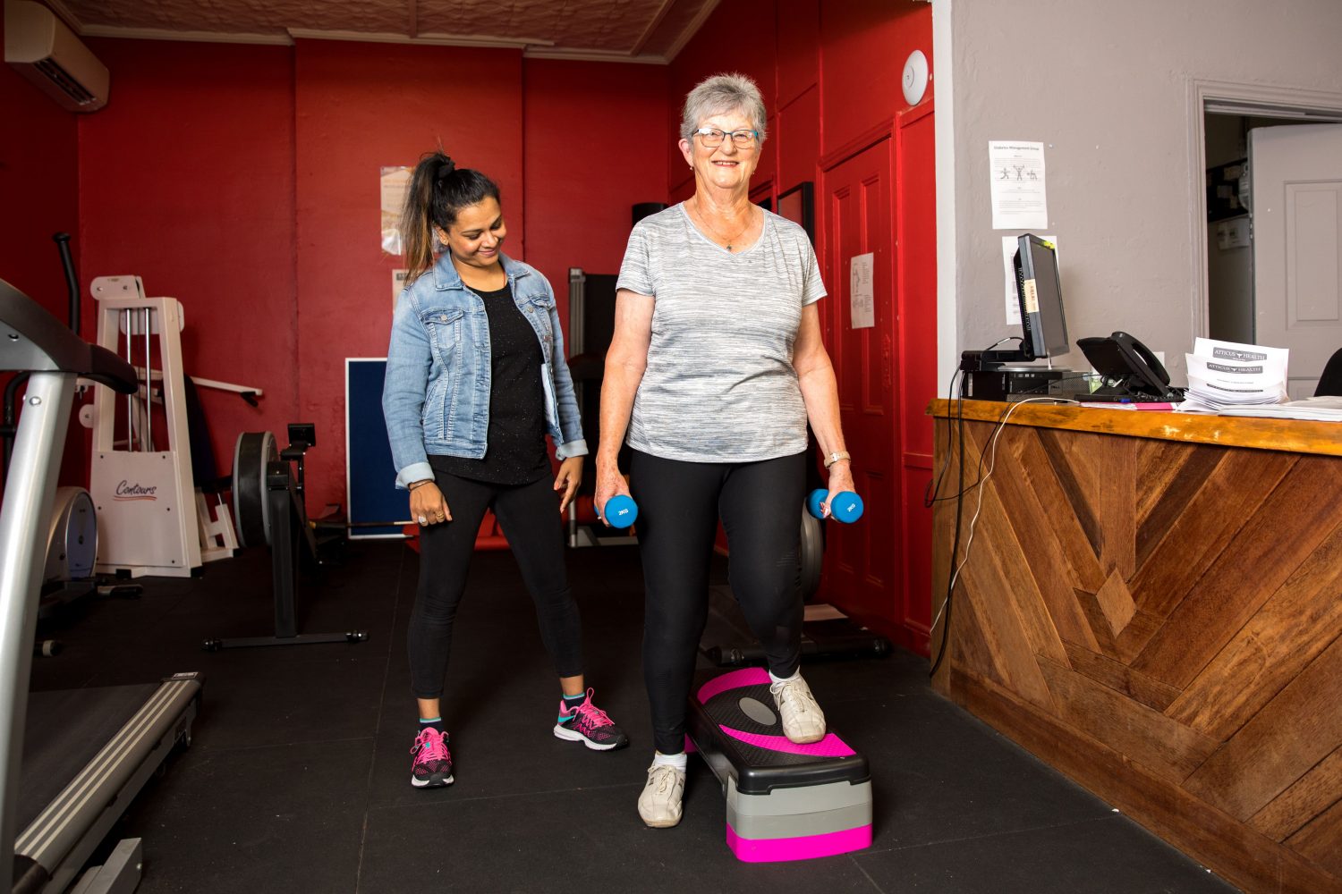 exercise physiologist and patient