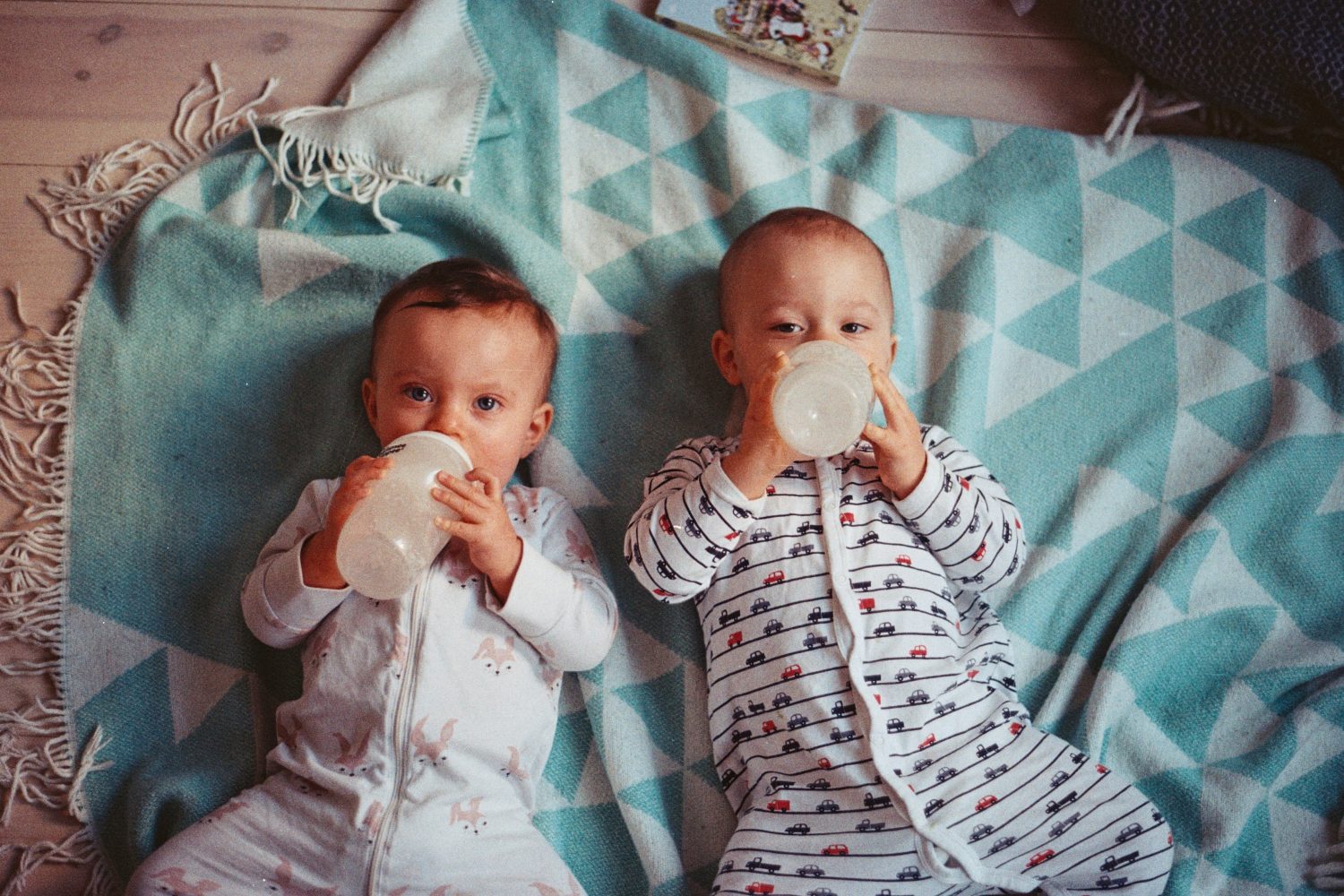 babies drinking milk