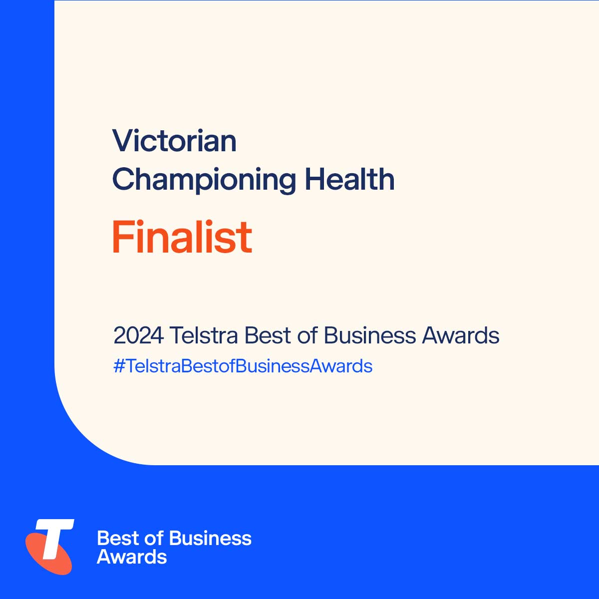2024 Telstra Best of Business State Finalist, Championing Health
